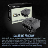 Thermaltake Smart BX3 Pro 750W; ATX 3.1; Native PCIe 5.1 12V-2X6; N...