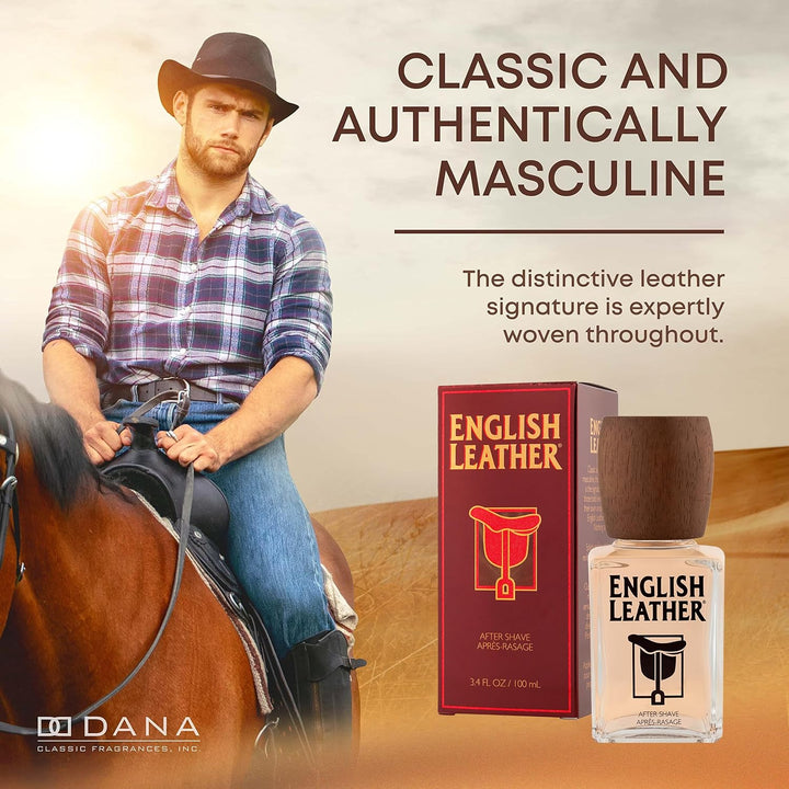 Cuero inglés de Dana para hombre. Para después del afeitado, 3,4 onzas
