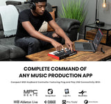 Paquete de estudio de grabación - Controlador de teclado MIDI USB A...
