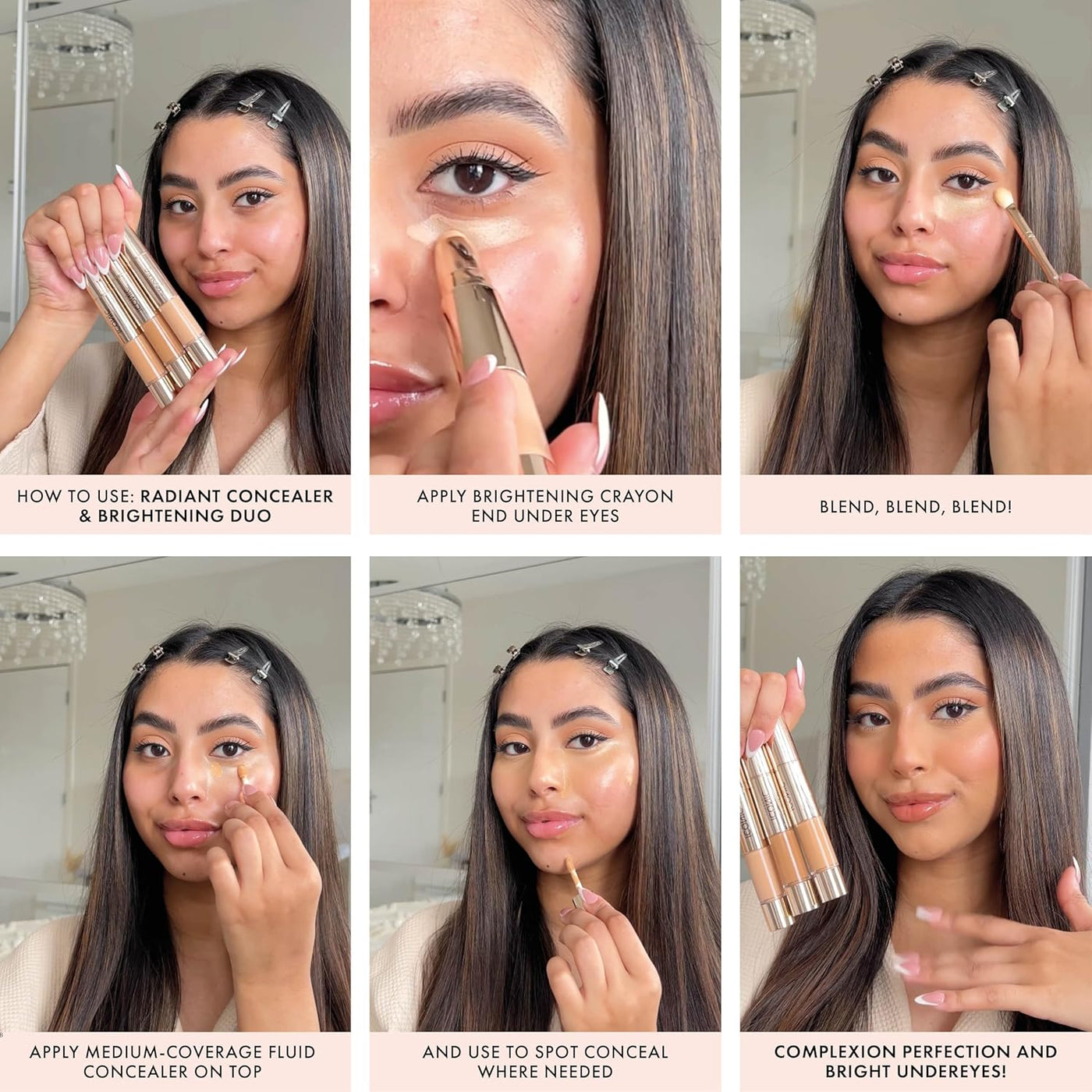 ICONIC LONDON Corrector radiante e iluminador Duo | Líquido cremoso...
