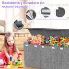 Caja de juguetes Extra Grande con tapas, gran arca de almacenamiento, 40"x14"x16"