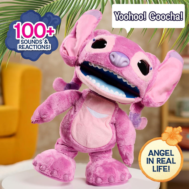 Disney Stitch Ultimate Angel - Juguete de peluche interactivo de 17...