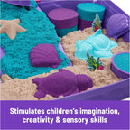 Kinetic Sand Juego de palacio de sirena, juguetes sensoriales de arena