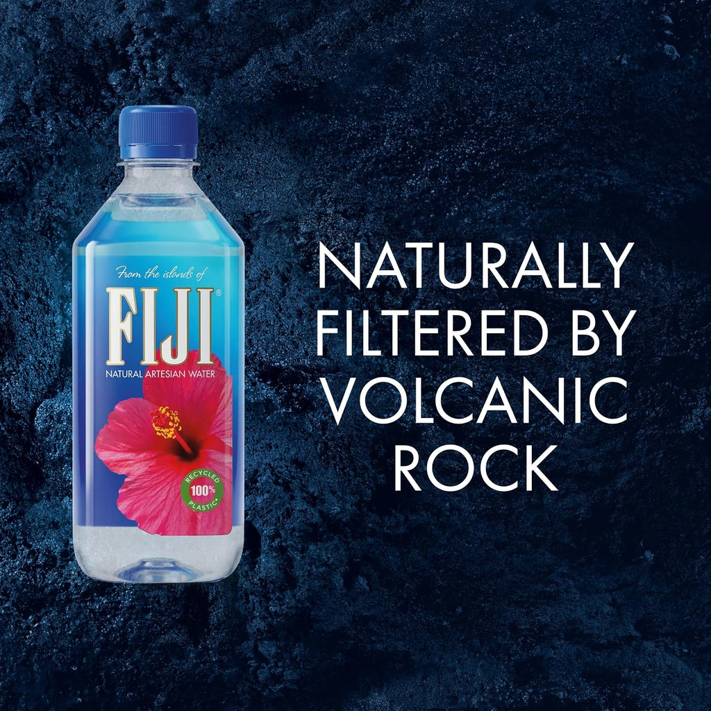 Agua Artesiana Natural Fiji, 16.9 onzas, paquete de 24 botellas