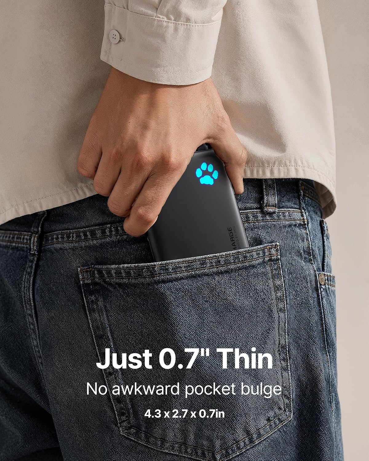 INIU Cargador Portátil, Banco de Energía Delgado de 10000mAh con Ca...