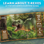 National Geographic Rompecabezas 3D Motorizado T. Rex Kit de Madera de Dinosaurio para Niños
