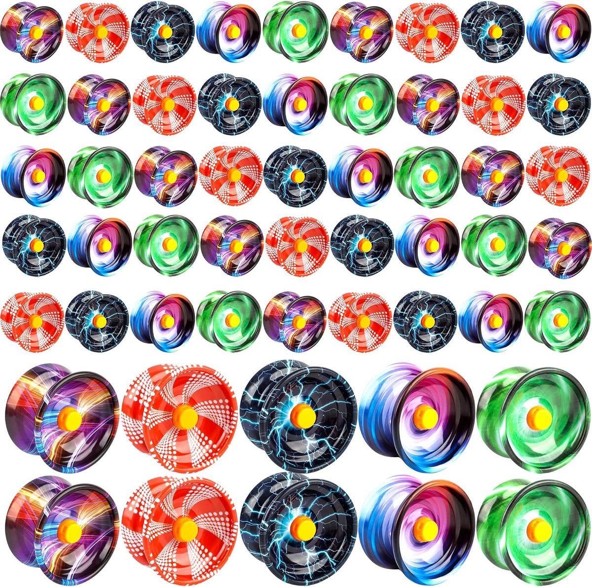 55 piezas de bolas de yoyo de aleación sensibles a granel, coloridas, Yoyo de metal, cuerda para yoyo, bolas de cojinete para trucos, yoyo para principiantes y adultos, entrenamiento, fiesta, regalo, 5 colores