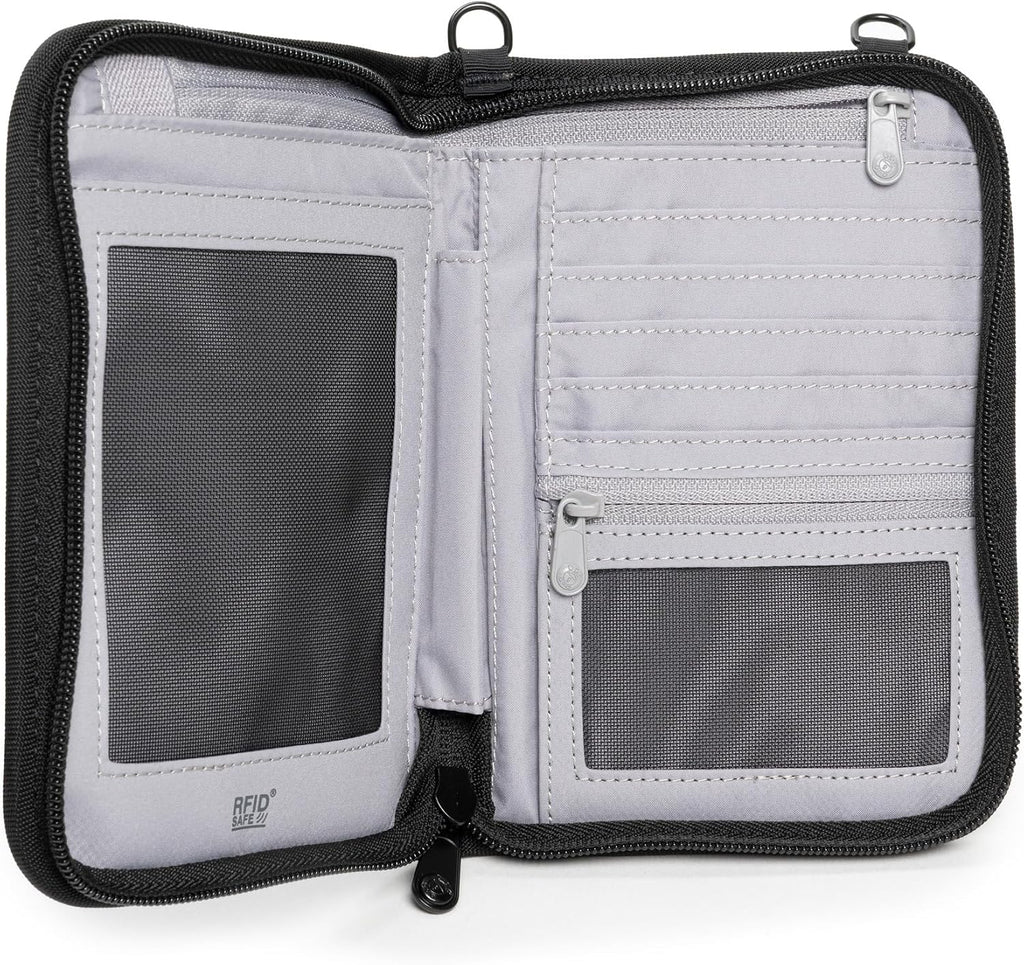 Pacsafe RFIDsafe V150 Bloqueo RFID Antirrobo, Negro, Talla única