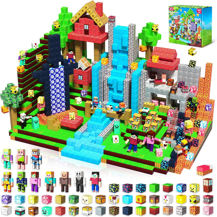 Annexfun 464 bloques magnéticos con 10 figuras de acción, bloques d...