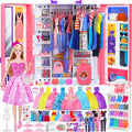 Doll Closet Playset con Doll, 342 Pcs Clothes y Accessories