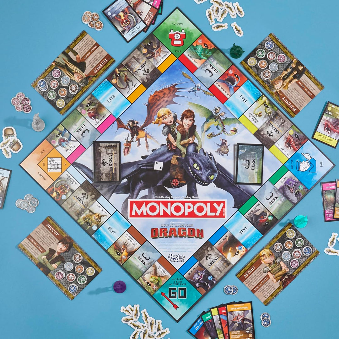 Monopoly DreamWorks - Juego de mesa How to Train Your
