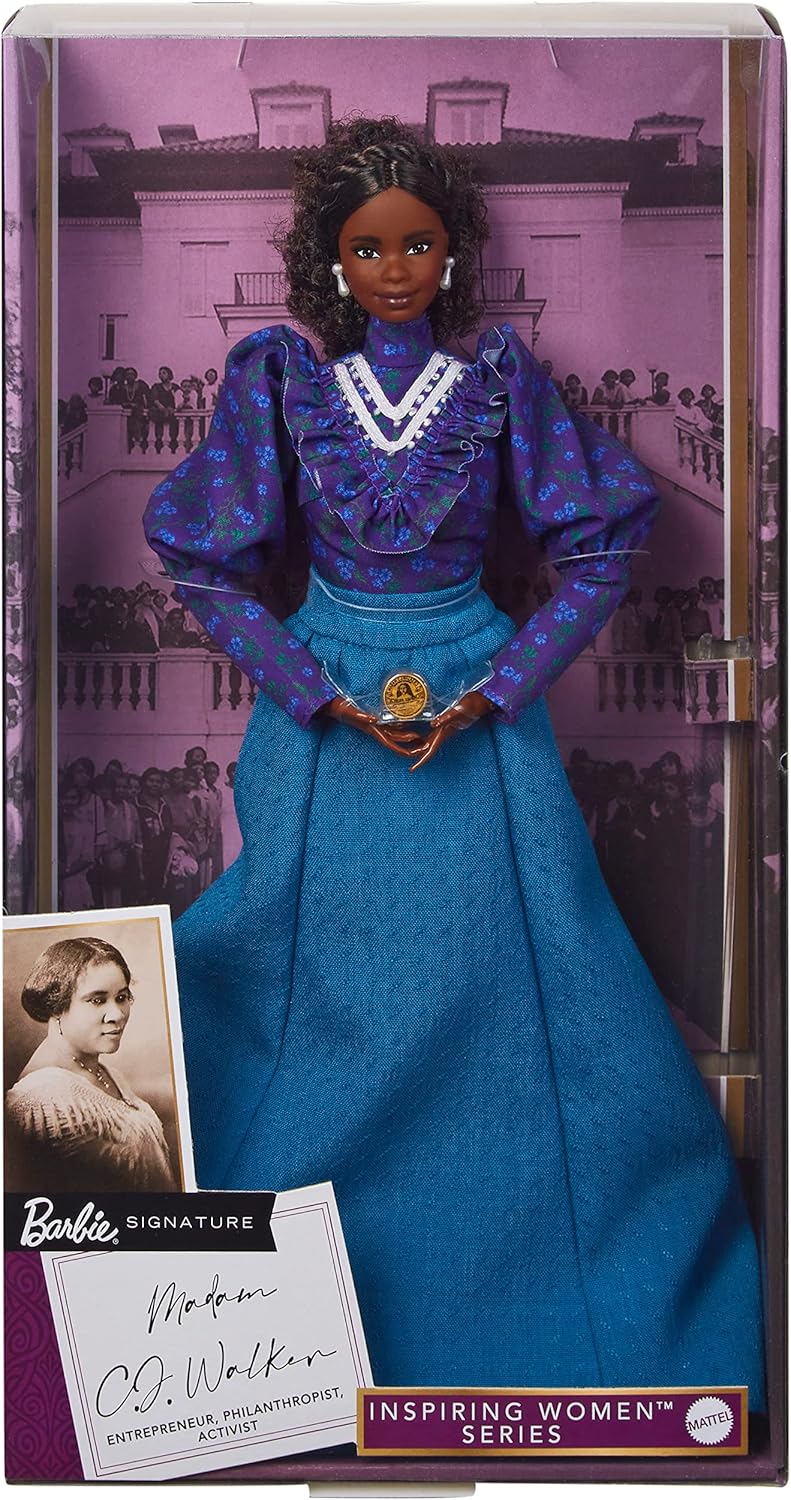 Barbie Madam C.J. Walker - Muñeca inspiradora para mujer con acceso...
