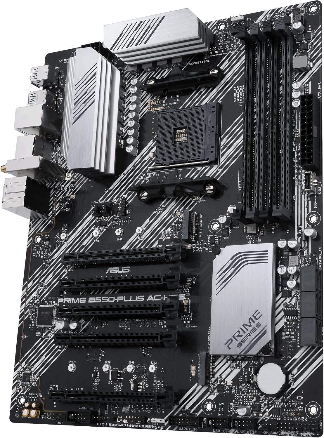 ASUS Prime B550-PLUS AC-HES AMD AM4 (3ª generación Ryzen) ATX placa...