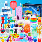 Kit de ciencia para niños, 80 experimentos de laboratorio de ciencias, disfraz de científico juego de rol STEM, herramientas científicas de aprendizaje educativo, regalos de cumpleaños y juguetes para
