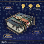 UGEARS Harry Potter El libro de monstruos - Rompecabezas de madera 3D para adultos, kits de modelo mecánico de madera para adultos para construir, kit de manualidades de construcción de bricolaje