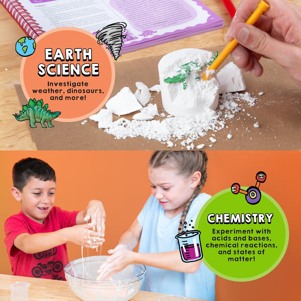 ¡Impresiona con el mundo! 100 experimentos que impresionan el kit de ciencia de Wow Science de Thames & Kosmos, más de 60 herramientas y materiales, actividades únicas de química, física, biología y
