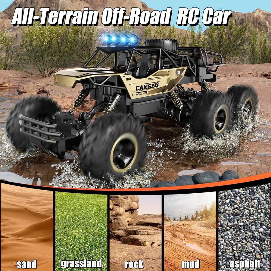 Jiakora Camión monstruo a control remoto, autos RC Rock Crawler RC...