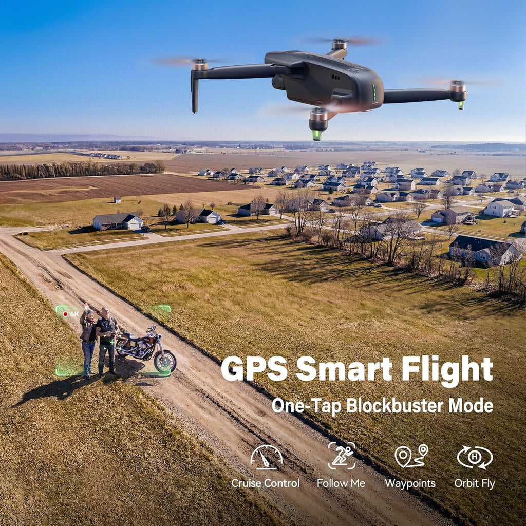 Bwine F7GIM 4K Video 6K Foto Drones con cámara para adultos cardán de 3