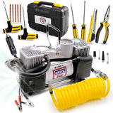 Inflador de neumáticos Compresor de aire portátil con kit de repara...