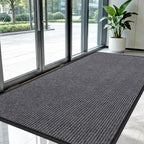 Tapete para puerta delantera, resistente e impermeable, tapete