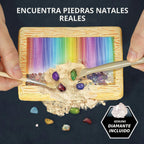 National Geographic Birthstone Dig Kit con 12 Genuine Gemstones para Kids