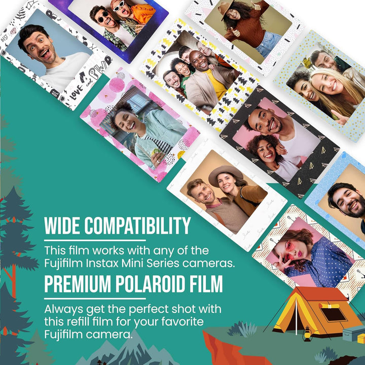 Fujifilm Película Instax Mini (60 hojas), seis paquetes de película...