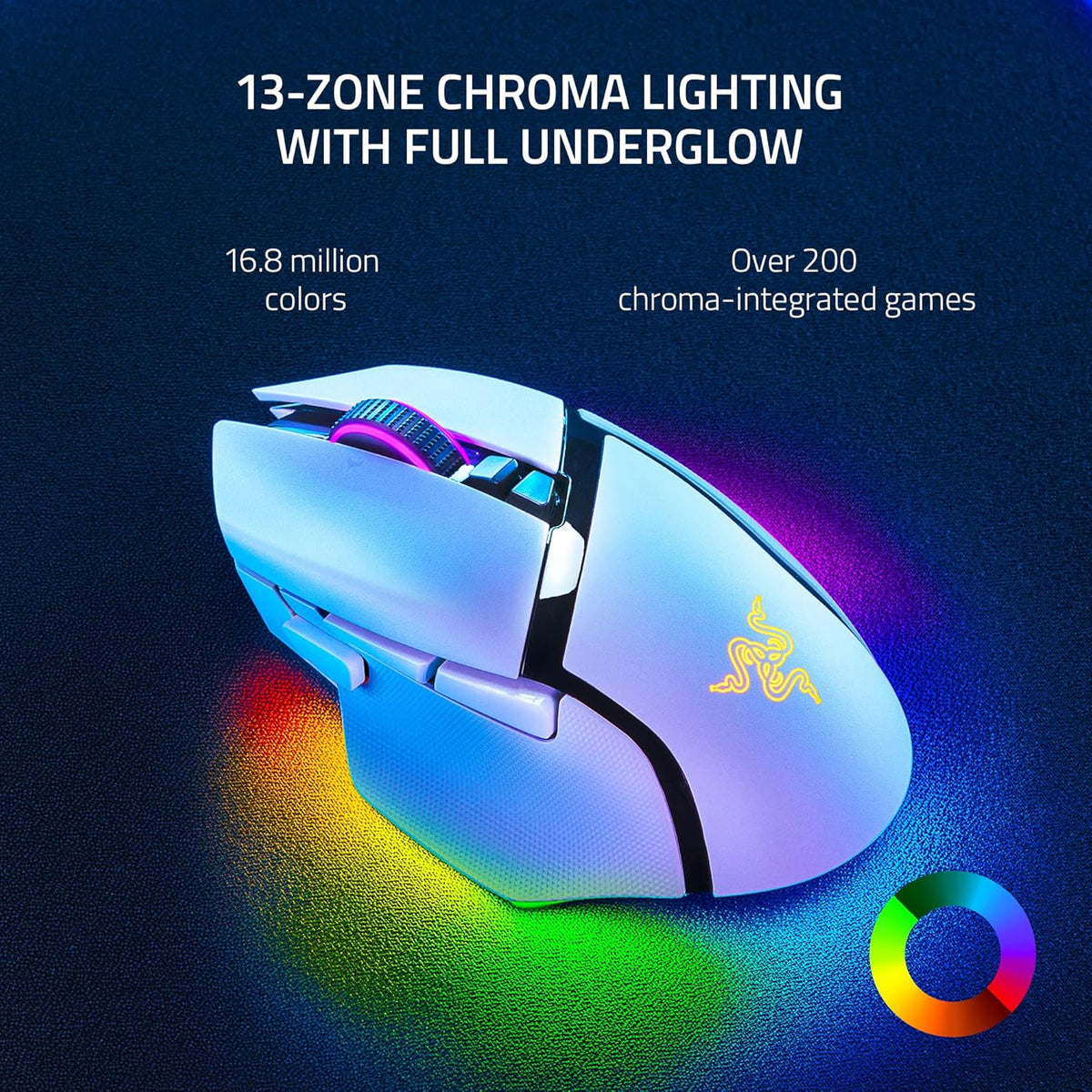 Razer Basilisk V3 Pro - Mouse inalámbrico personalizable para juego...