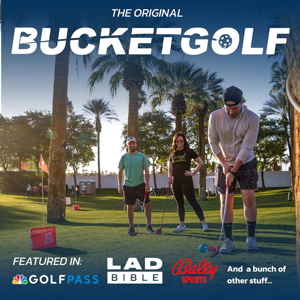 BUCKETGOLF Original Game Set de Viaje de 3 Hoyos
