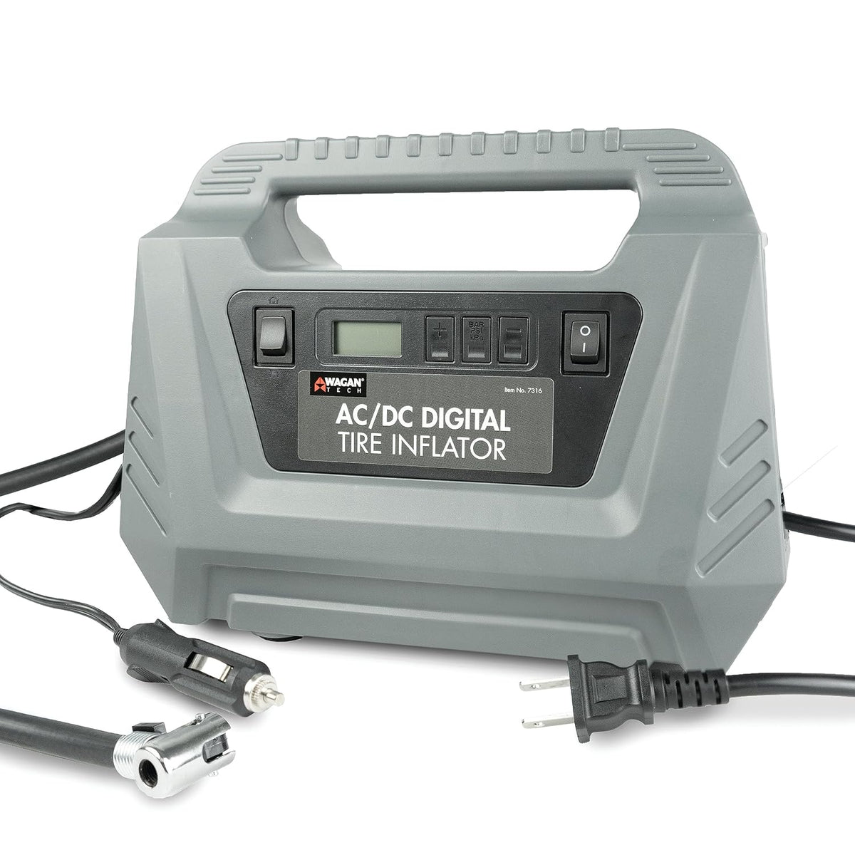 Wagan EL7316 Pantalla digital Dual AC DC 120V 12V Compresor de aire...