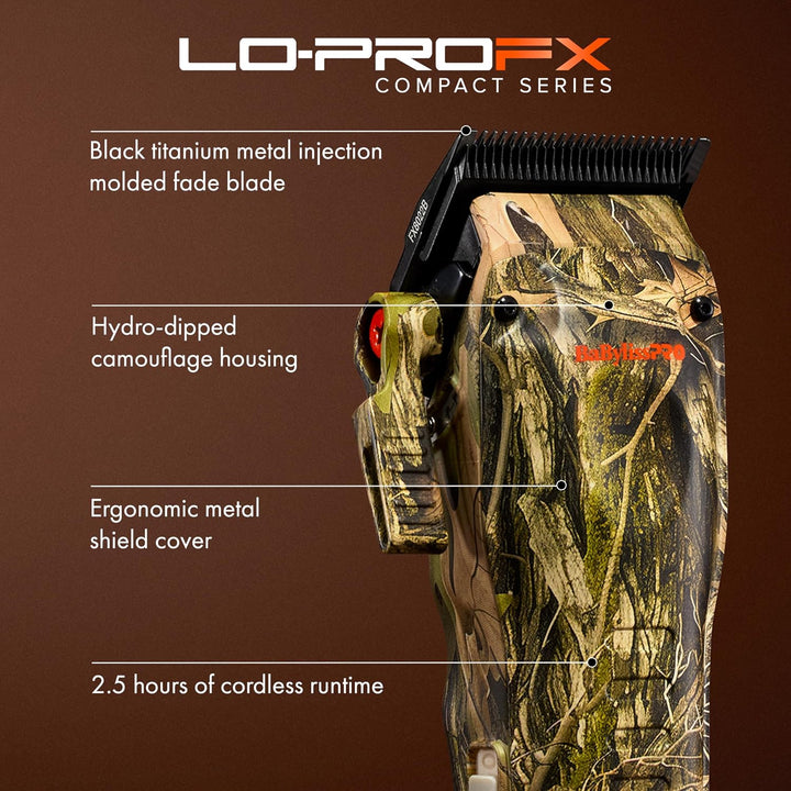 BaBylissPRO Cortapelos compacto LO-PROFX de alto rendimiento para c...