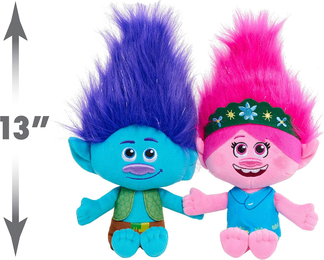 DREAMWORKS TROLLS - Paquete de 2 peluches de amistad de Poppy y Bra...