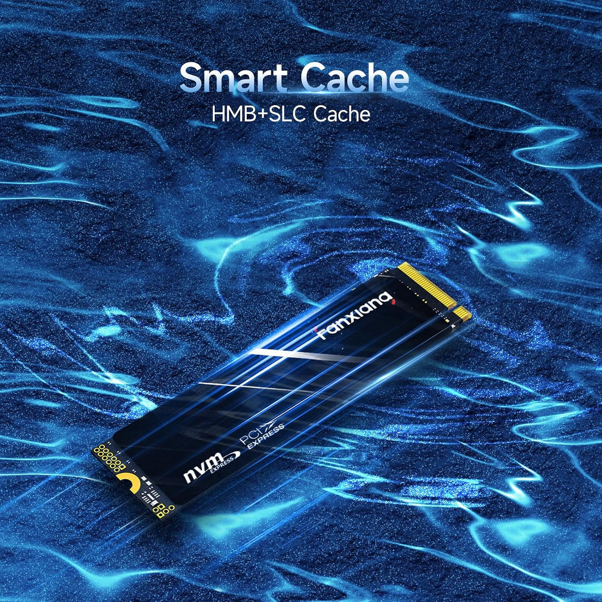 fanxiang SSD NVMe de 500 GB, PCIe Gen4 M.2, hasta 4700 MB\/s, SSD i...