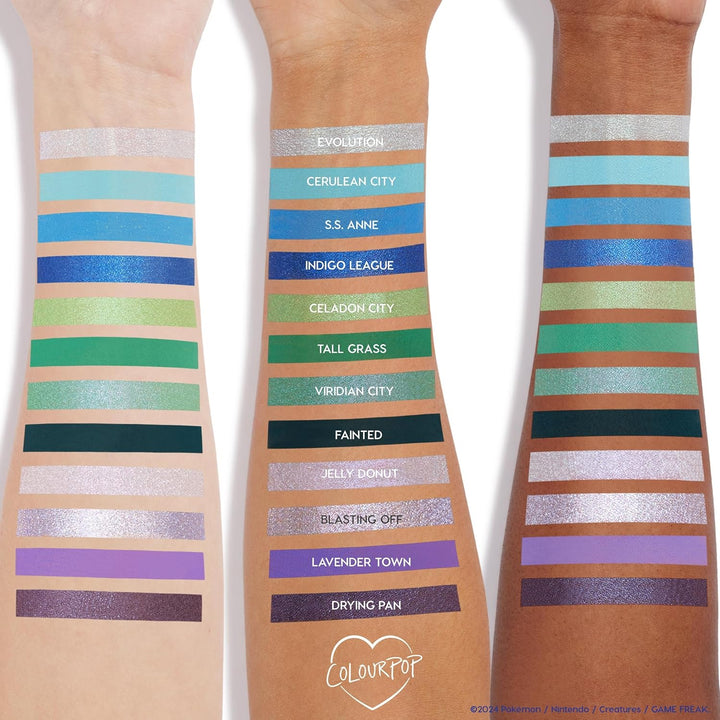 Paleta de sombra de ojos ColourPop x Pokémon Pallet Town