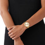 Michael Kors Pyper - Reloj de acero inoxidable para mujer, con correa de acero, cuero o silicona