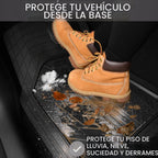 CAR PASS Tapetes de goma pesada para automóvil, tapetes impermeables profundos para automóvil para todo clima, tapetes universales recortables para automóvil SUV camión furgoneta, forros de piso