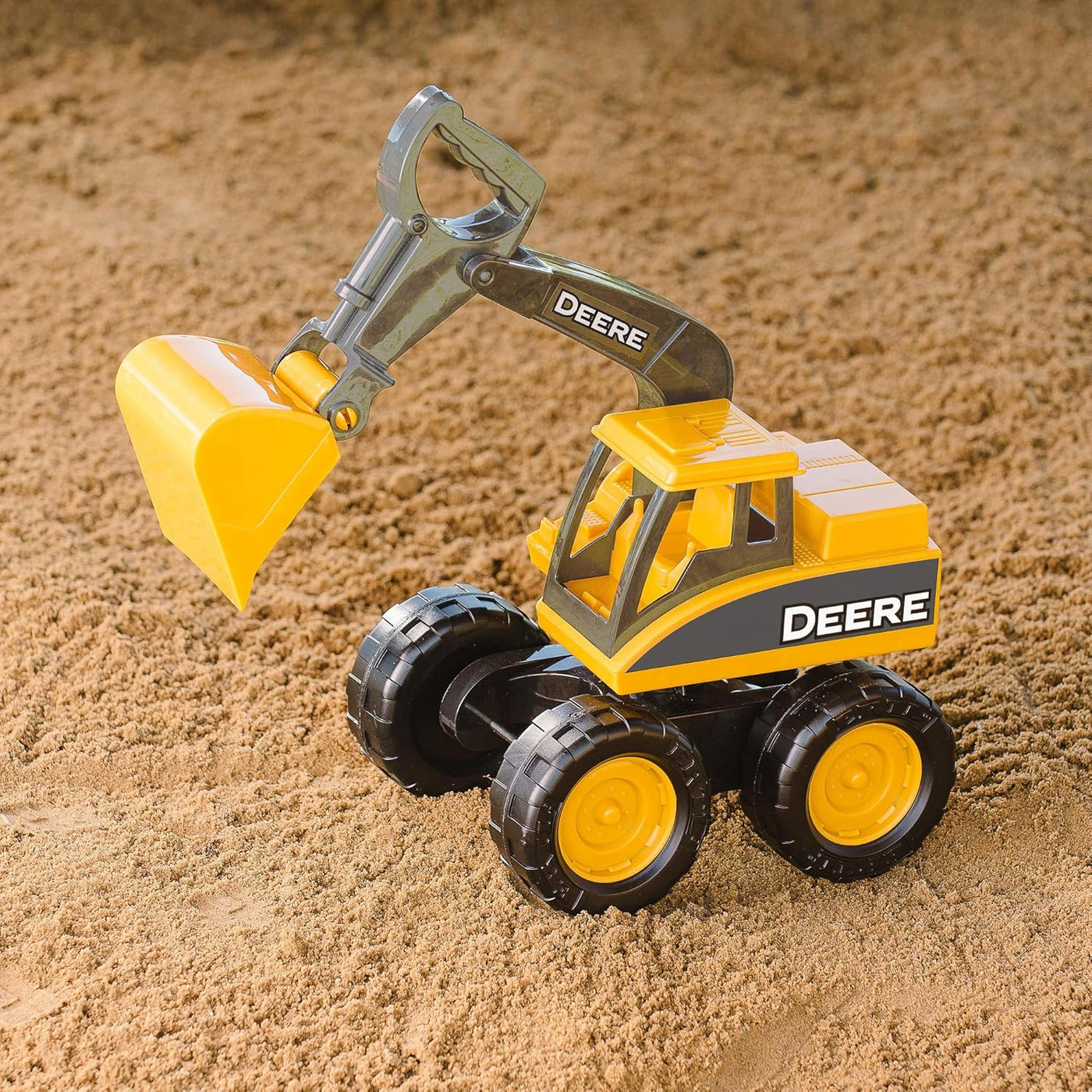TOMY John Deere Sandbox Big Scoop Excavadora de juguete con cama de...
