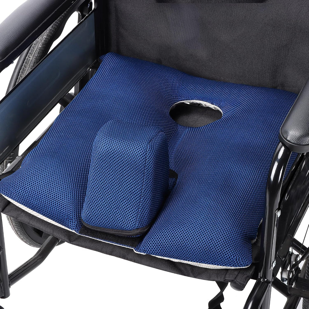 Cojín de cuña con pomo para silla de ruedas para evitar deslizamientos