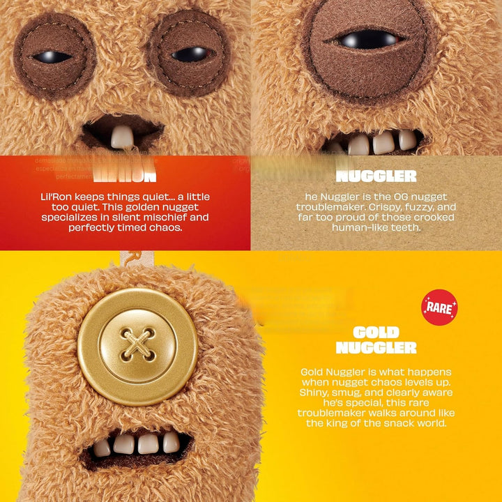 Fuggler Fugg Nuggets - Llavero de peluche coleccionable de 3.5 pulg...