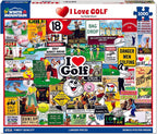 blanco Mountain Rompecabezas de 1000 piezas Curso Humor, I Love Golf