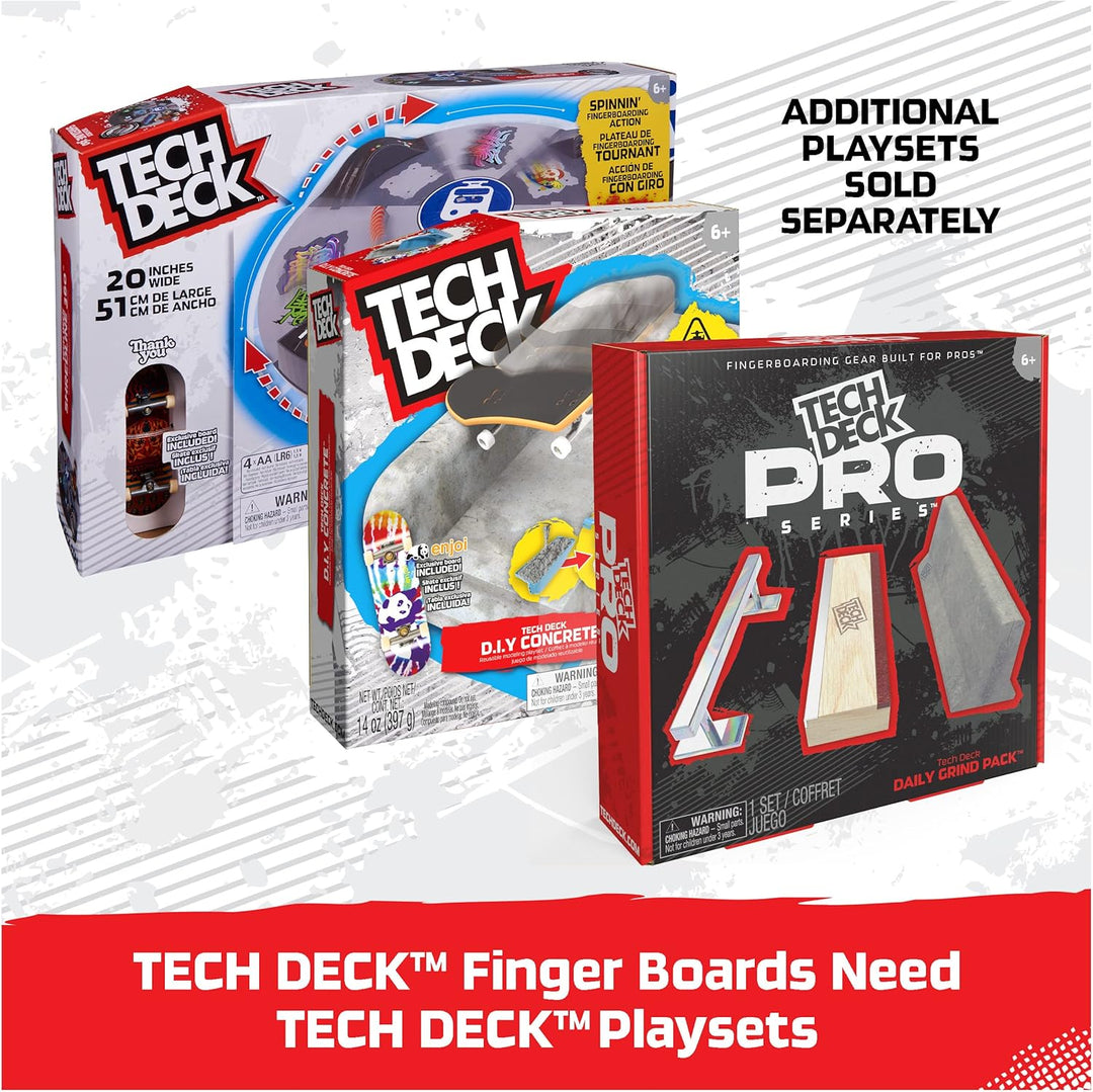 TECH DECK DLX Pro - Paquete de 10 patinetas para dedos, mini patine...