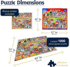 blanco Mountain Puzzles Holidays - Rompecabezas de 1000 piezas