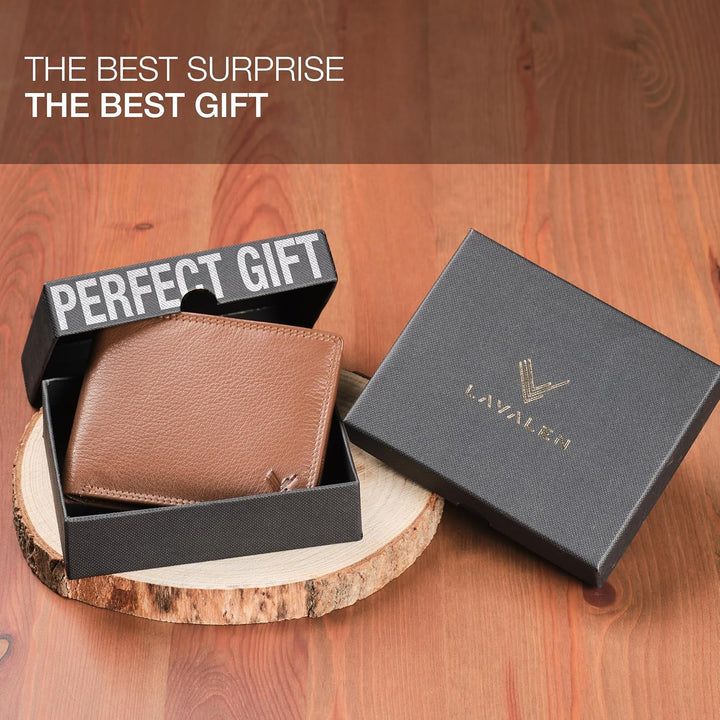 Lavalen Billeteras de cuero suave para hombres UK \u2013 Bloqueo RF...