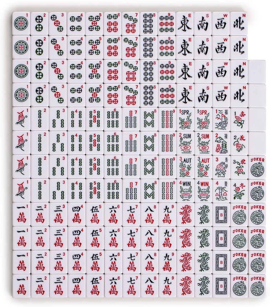 Juego de Mahjong YMI Pepper American con estuche verde