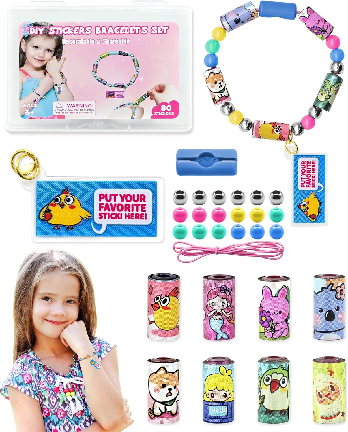 SAYHALO Kit de fabricación de pulseras Sticky Rolls para