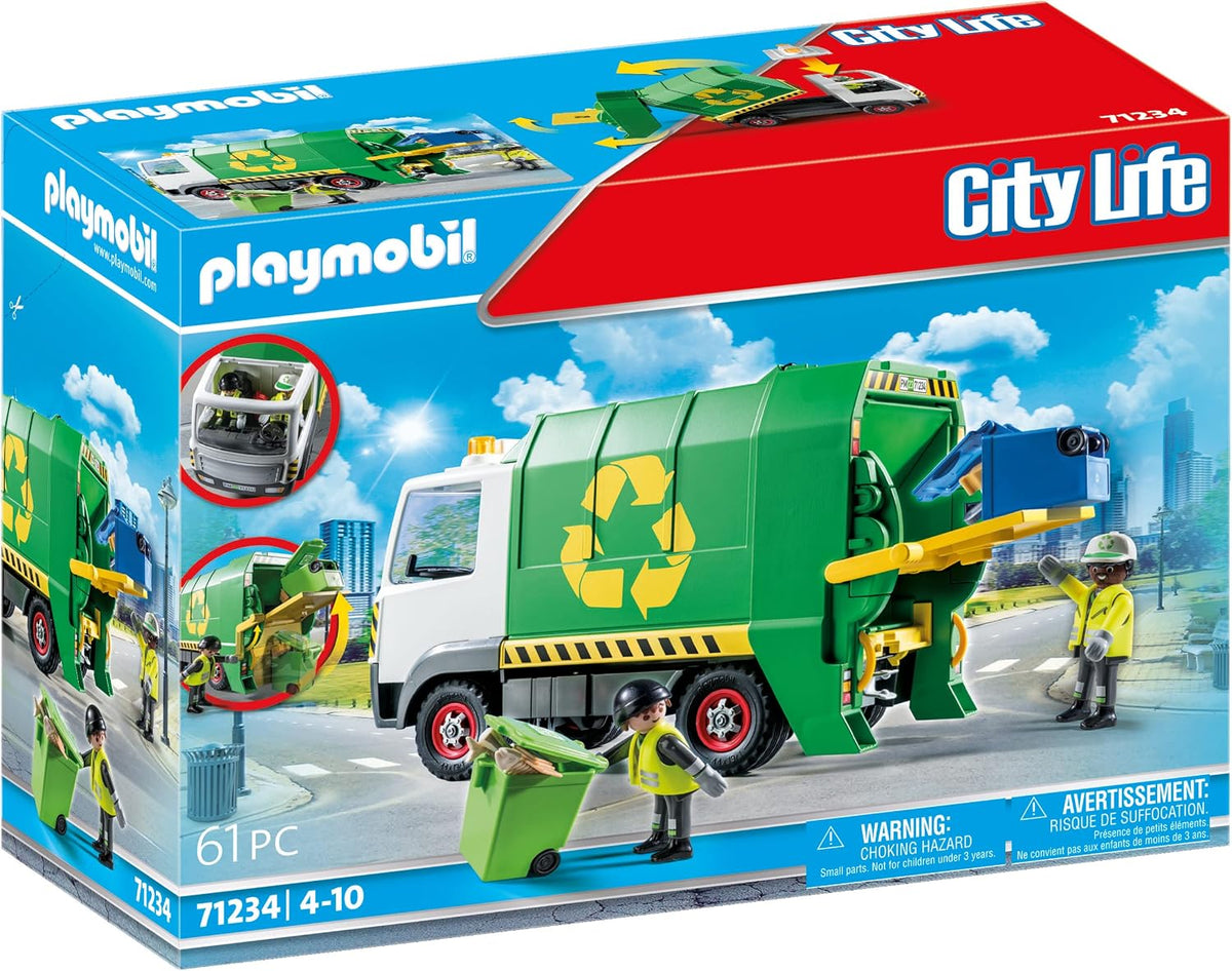 Playmobil Camión de reciclaje con accesorios y 2 figuras