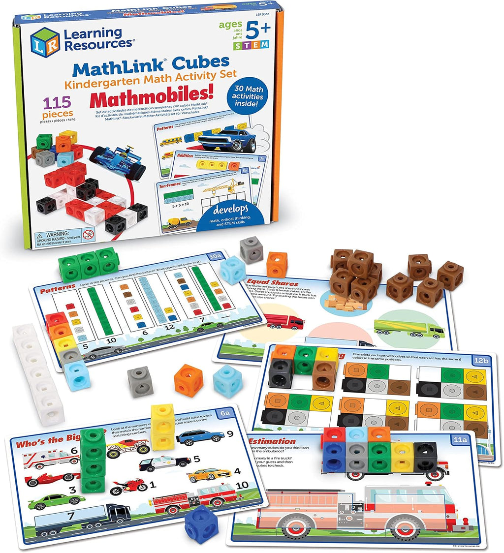 Learning Resources MathLink Cubes - Juego de actividades