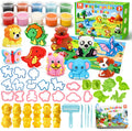 Helsort Juego de masa de juego de animales para niños, 35 herramientas de