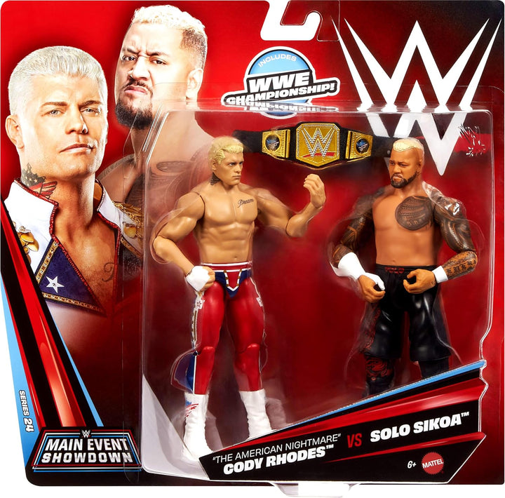 Mattel WWE Main Event Showdown Figuras de acción de 2 unidades con...