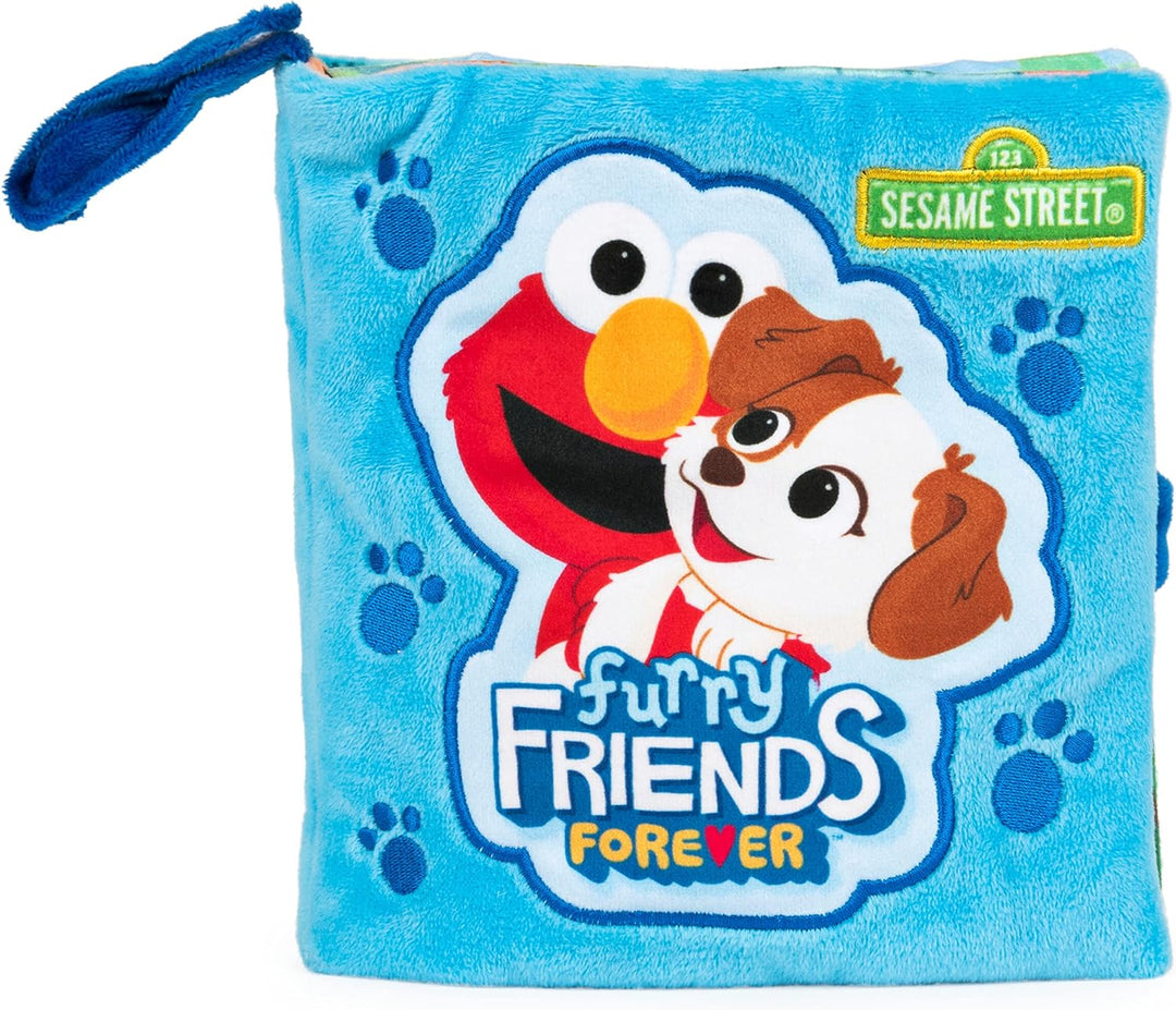 GUND Sesame Street Furry Friends Forever Soft Book, juguete sensori...