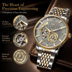 Vetra Relojes automáticos de lujo para hombre Waterpoof Dress Reloj de